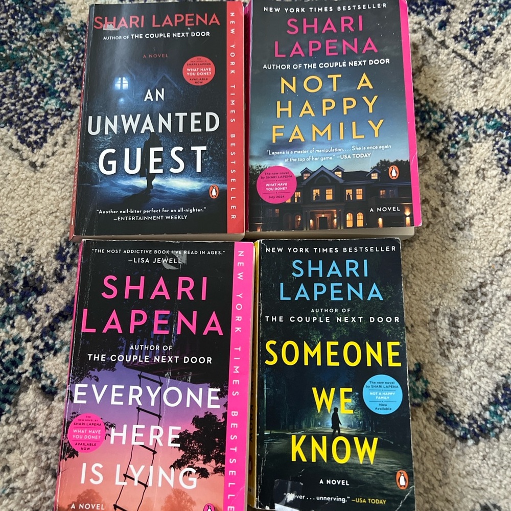 📚 Shari Lapena Thriller Bundle – 4 Paperback Books